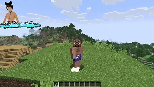 Minecraft mod Needs of Nature - steve dan alex lagi asik masturbasi memamerkan beberapa fitur! Seperti Air Mani!