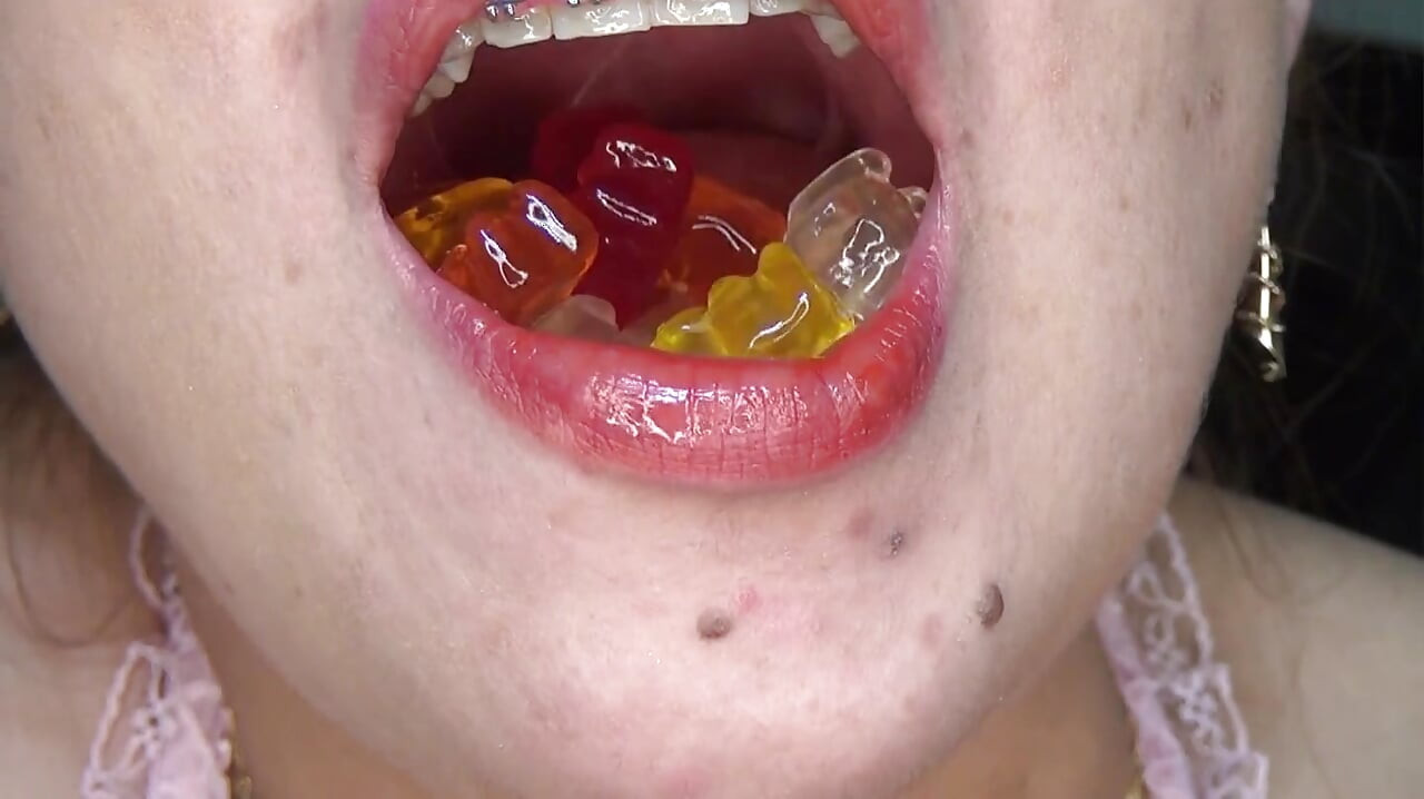 Swallowing Large Gummy Bears, Putting Them in the Vagina