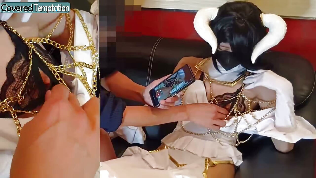 Gizemli veli succubus cosplay fantezi afet korumasını ve büyüleyici görsel varlığı harmanlıyor 1.