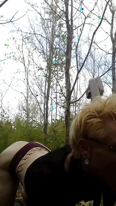Sissy Whiteboi Jes Public Park Dildo