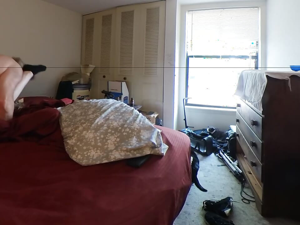 Young Blonde Comes Over to See the Old Man Again