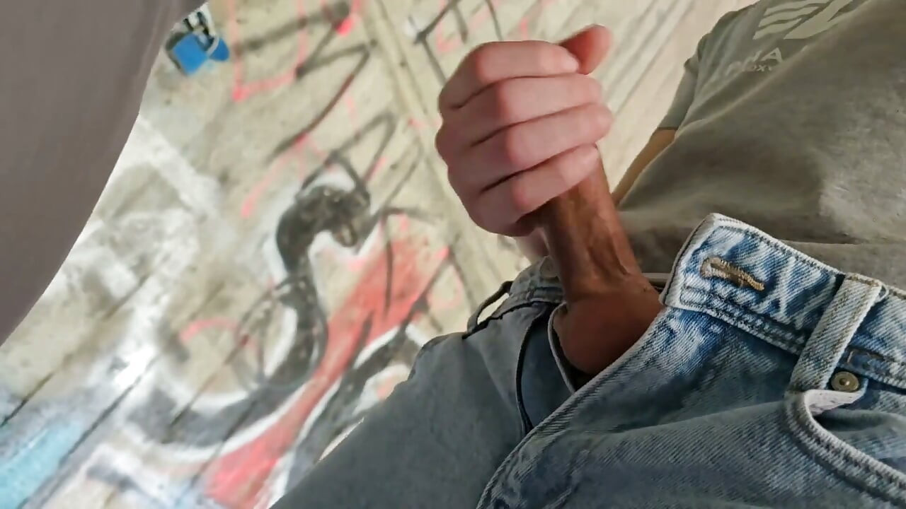 Risky Outdoor Gay Bareback Sex Almost Exposed While Facefucking & Pounding Boypussy Under a Motorway Bridge