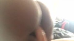 Ebony Wife in Jersey Rides White Cock