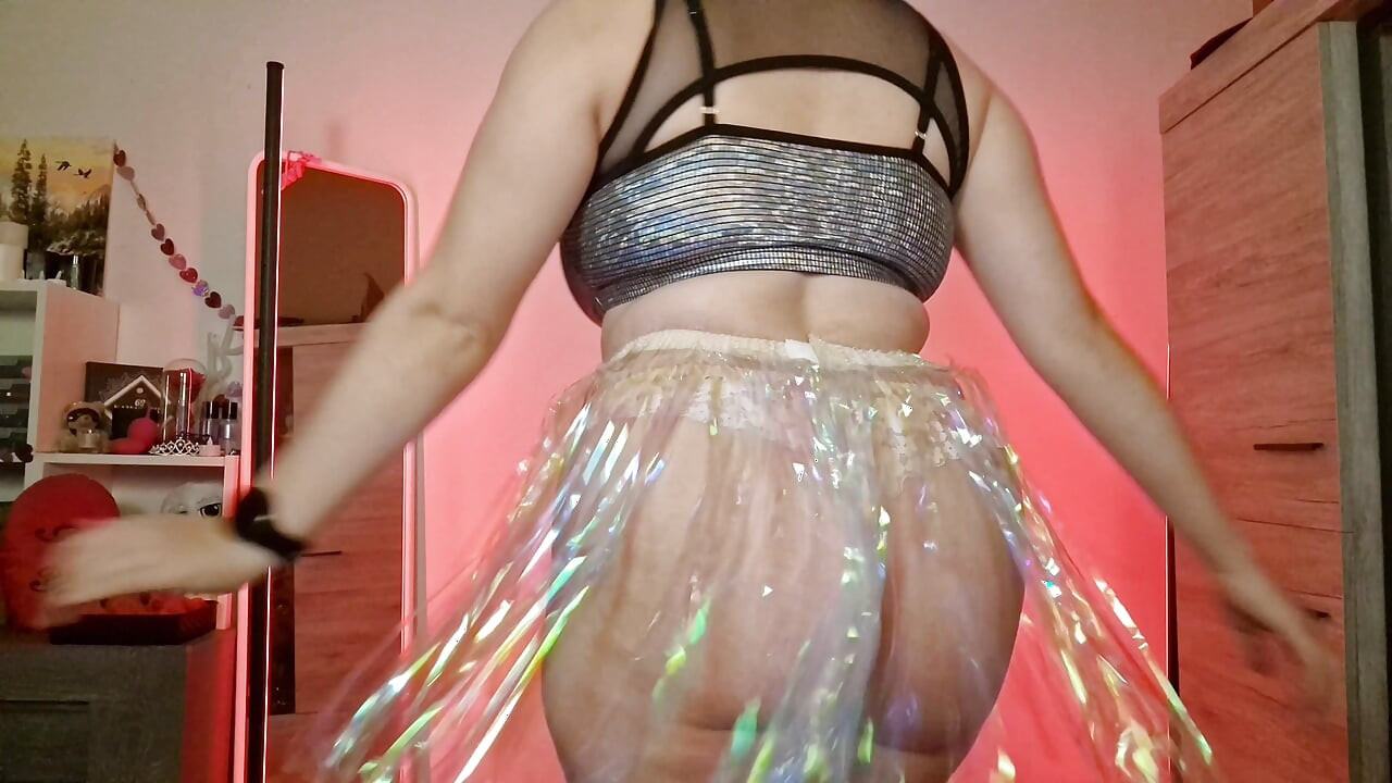 Curvy Mini Skirt Haul - Shiny Silver, Sparkly Tinsel, Transparent Blue and Fluffy Tutu