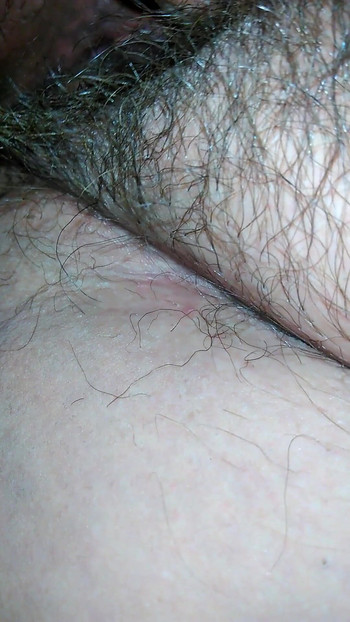 Epic moment from "Extremely hairy pussy  filmed jerking off"