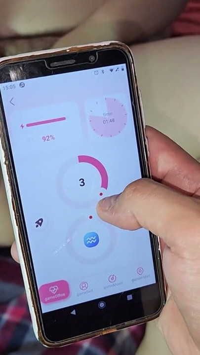 With his cellphone he can control this Honey Play Box vibrator to fuck my ass. Get 20% off with code: SADO | Clip 1