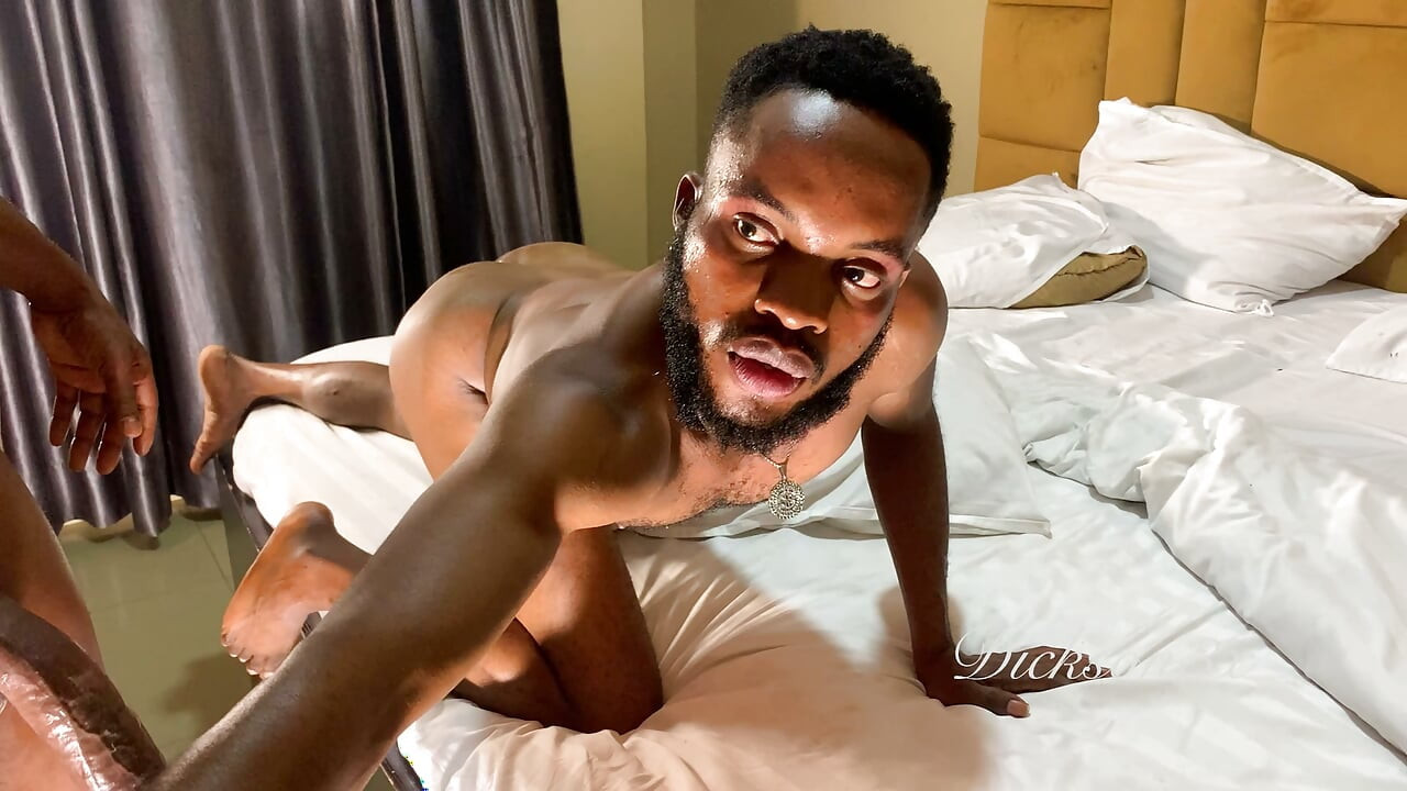 Long Stroking Ebony Lag Slut on the Bed Mercilessly