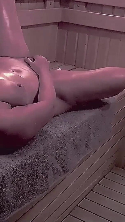 Epic moment from "Stranger peeping on a hot MILF masturbating in a public sauna"