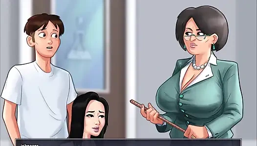 Summertime Saga - Miss Okita Sex Scene