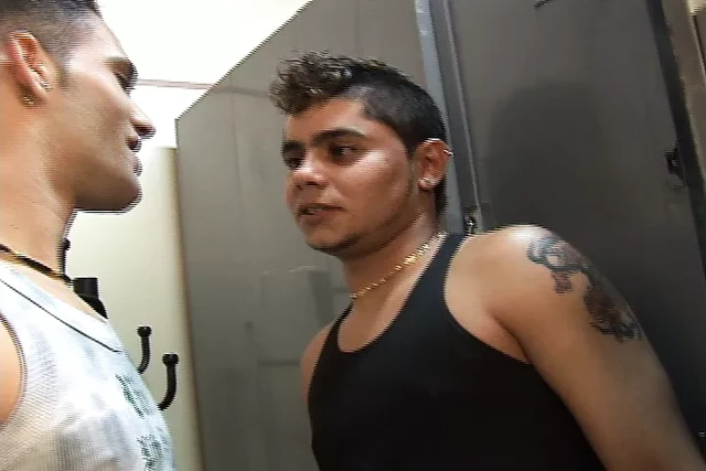 Young gay guys fuck hard and deep in locker room