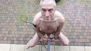 PUBLIC OUTDOOR VACUUMCLEANER FUCKING SEXSHOW