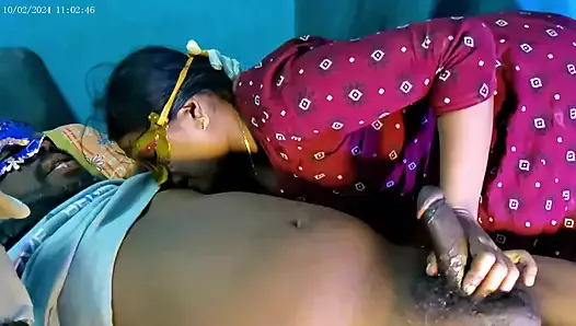 Tamil aunty fucked in her mouth.