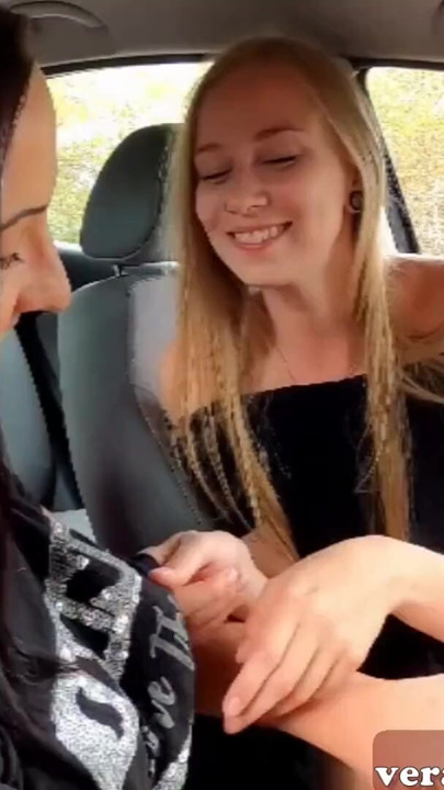 German public lesbian teen fuck in car | Clip 1