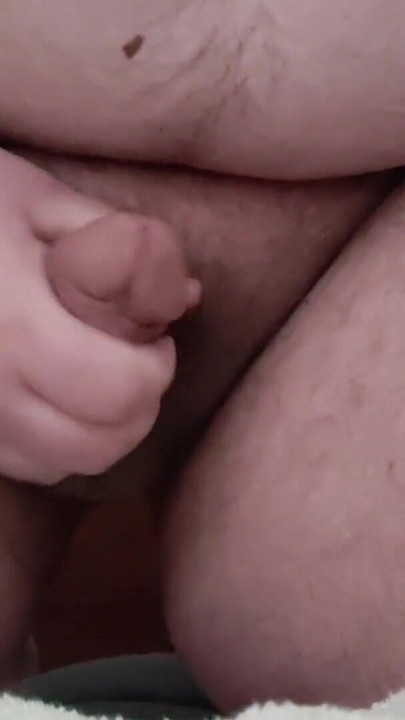 Superchub kneeling and stroking in bed | Clip 1