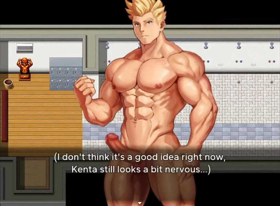 Stranger enters the locker room and makes me excited.
