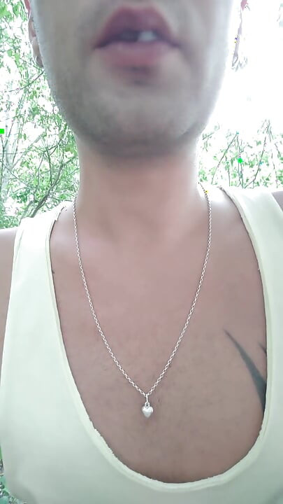 Play with Thick Cum on Lips and Swallow After Guy Left