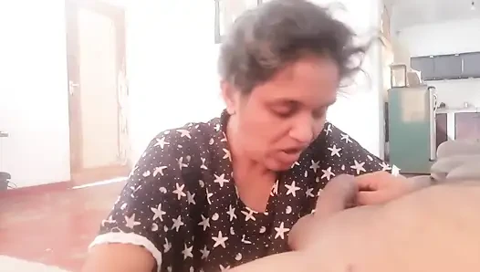 Aunty Shows Her Pussy While Watching TV