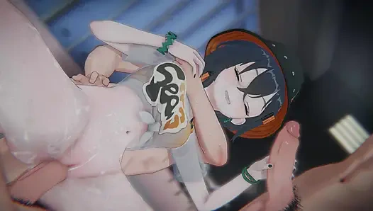 =zenless zone zero= "rekaman banned" belle: bondage &pov sandwich dp (langit musim panas)