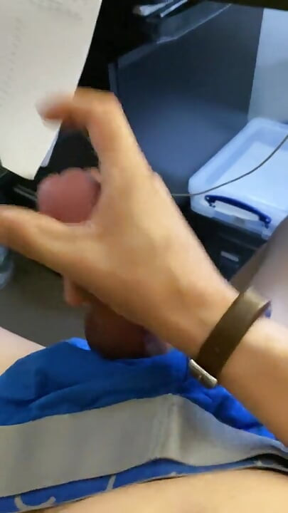 Stepdaddy Jerking off by the Computer