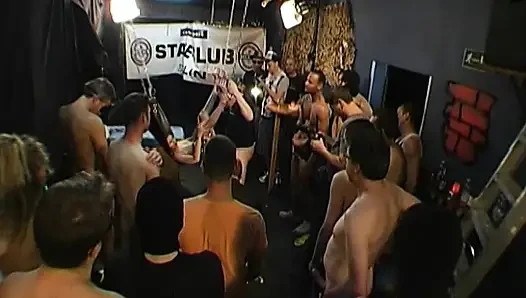 Ggg - Blonde Babe Gangbanged Live on Stage