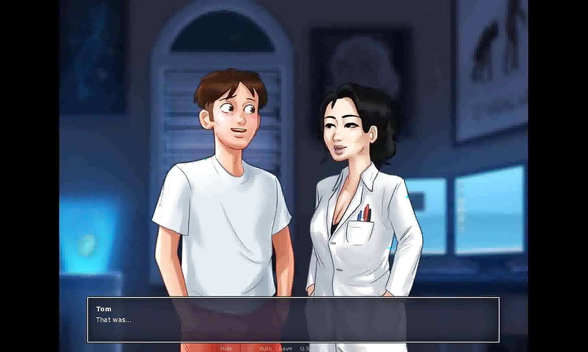 Summertime saga: Japanese professor fucks her student in her office for a good grade ep 195