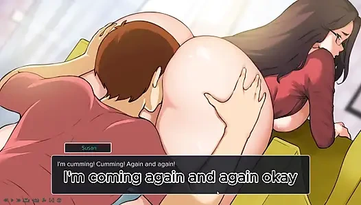 Ich ging zur therapie, wo der therapeut eine frau mit großen brüsten und dickem arsch war, teil 1 porno-spiel-gameplay