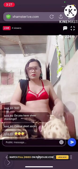 Video en vivo, mi pie