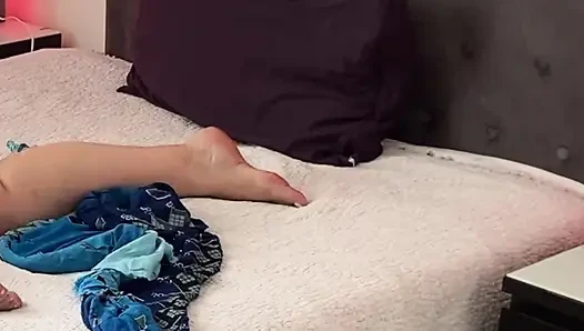 BBW Milf ready to sit on Hard Black Dildo Cock.