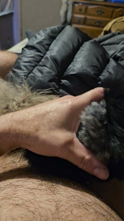 New fur parka play down jacket fetish