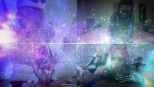 Horny Goth Stepsister Swallows Dick in 69 Position