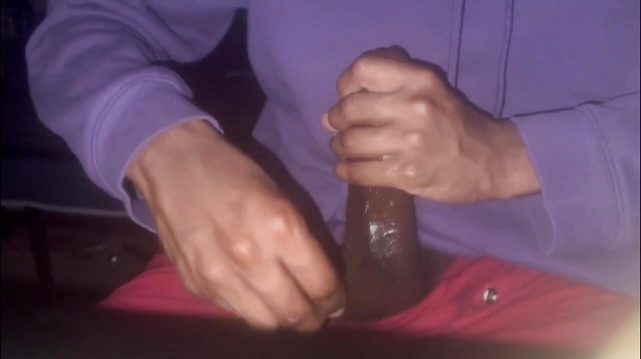 Kontol hitamku _ handjob _ mani muncrat