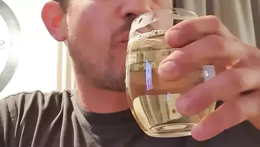 I drink my own piss out of two glasses