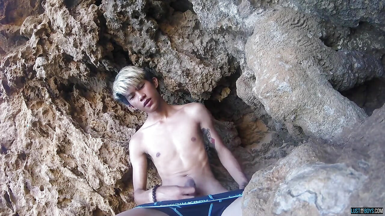 Boner Stroking at the Beach