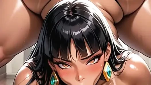 Arab woman with big tits gets fucked in the ass by a big cock
