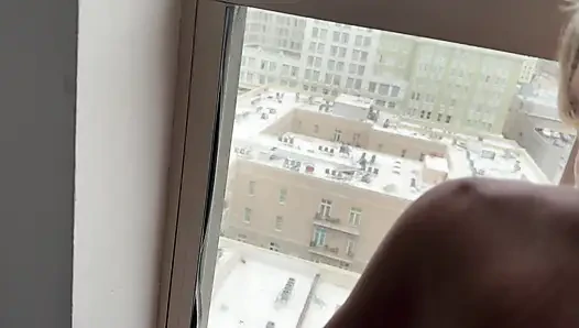 Anal Behind the Glass makes her Cum.