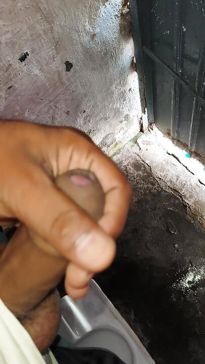 A 22-year-old boy is masturbating with his fist
