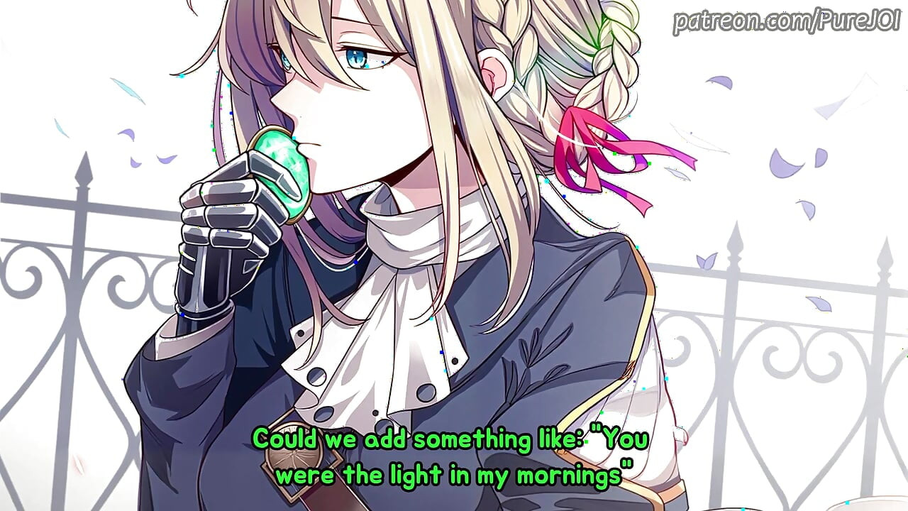 Violet Evergarden pomaže ti napisati pismo ispovijedi (Priča JOI)