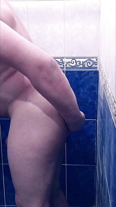 Prostate massage in the shower