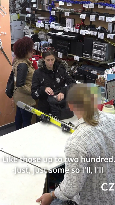 The MILF with the skis (CzechPawnShop) | Clip 1