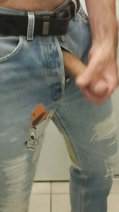 Denim jeans masturbation