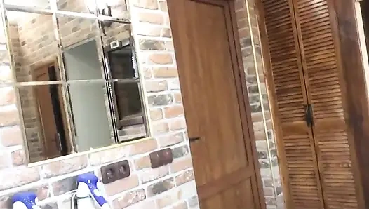 Nude in Public Sauna