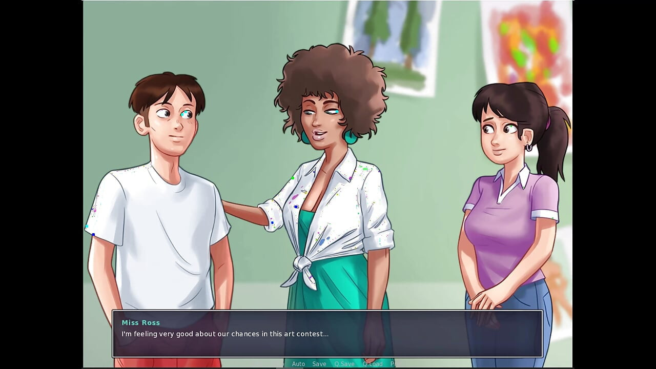 Summertime Saga: Tôi đụ roz già và chúng tôi có mọi thứ cho mẹ kế Roxy