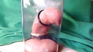 Cock and Balls Vacuum Pumping With Cockrings