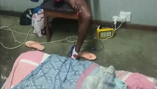 Hot Black Girl Masterbate with Vibrator While Watch Husband & Wife Fuck Doggystyle Position