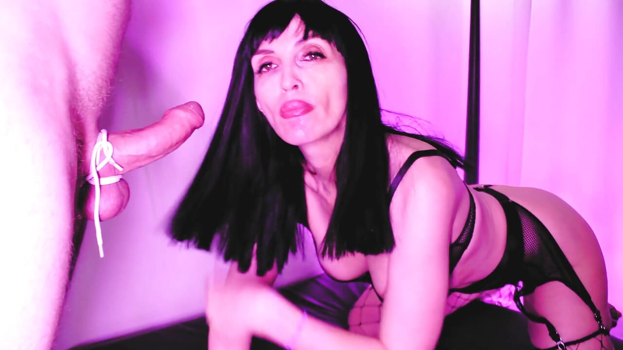 Brunette blowjob fuck mouth pussy gonzo fetish Milf Eva Latex suck big dick hot mature