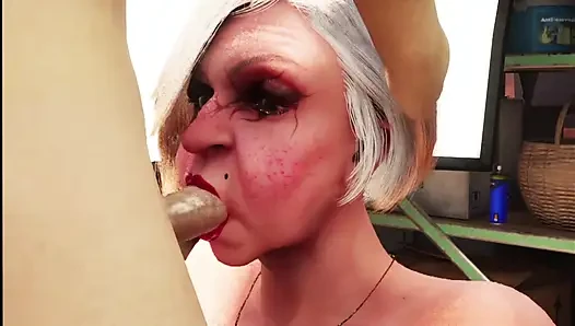 Granny 71 Yo with Big Boobs Fuck a Young Man