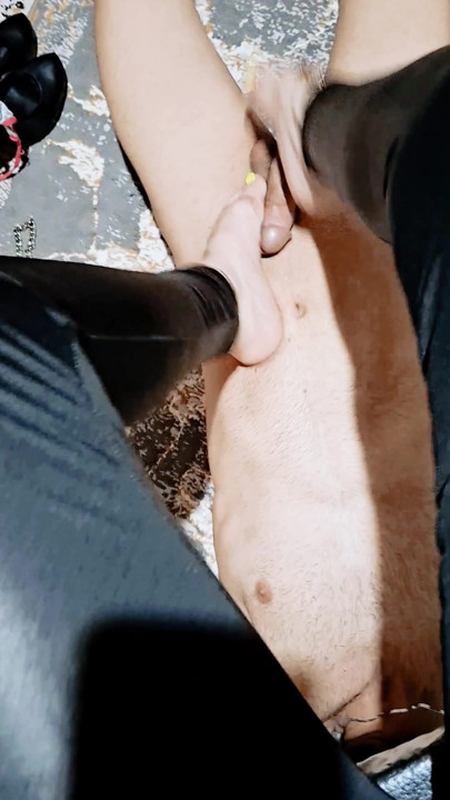 Cruel Femdom Shoe Worship & Footjob  Slave Trained & Forced to Cum on Mistress Feet Extreme Humiliation | Clip 1