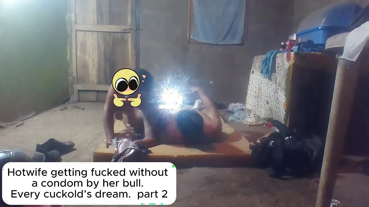 Hotwife getting fucked without a condom by her bull. Every cuckold's dream. part 2.
