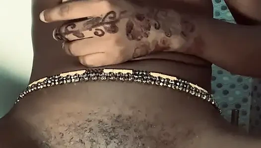 Hot ebony babe browngurl234 enjoys solo moment in the bathroom