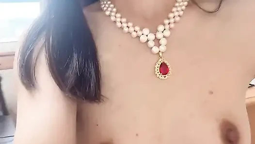 Hana Cute Sexy in College Girl Outfit